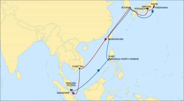 中海航运亚洲区内航路大调整！