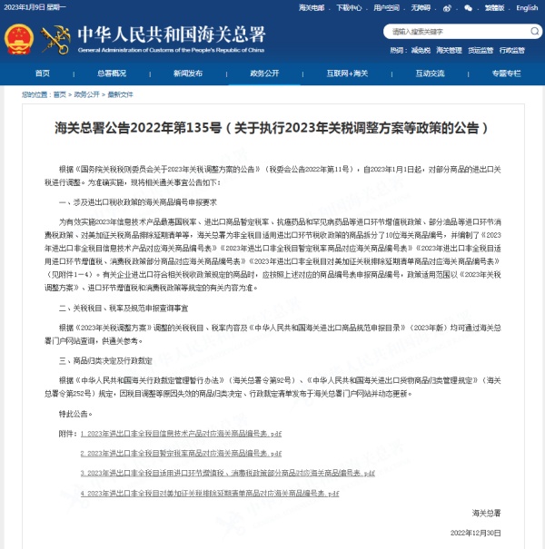 2023年关税调整，企业报关规范有新要求！