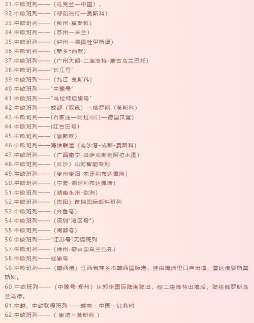 中欧班列有哪些路线？有什么运输当苦衷项？