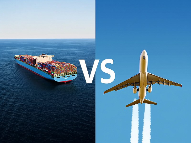 空运和海使用度的对比