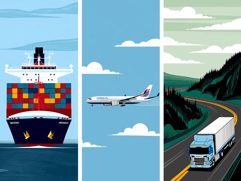 海运,陆运,空运成本对比