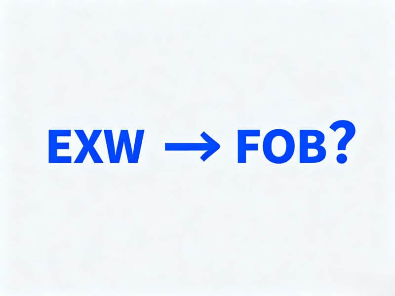 EXW能不能按FOB报关
